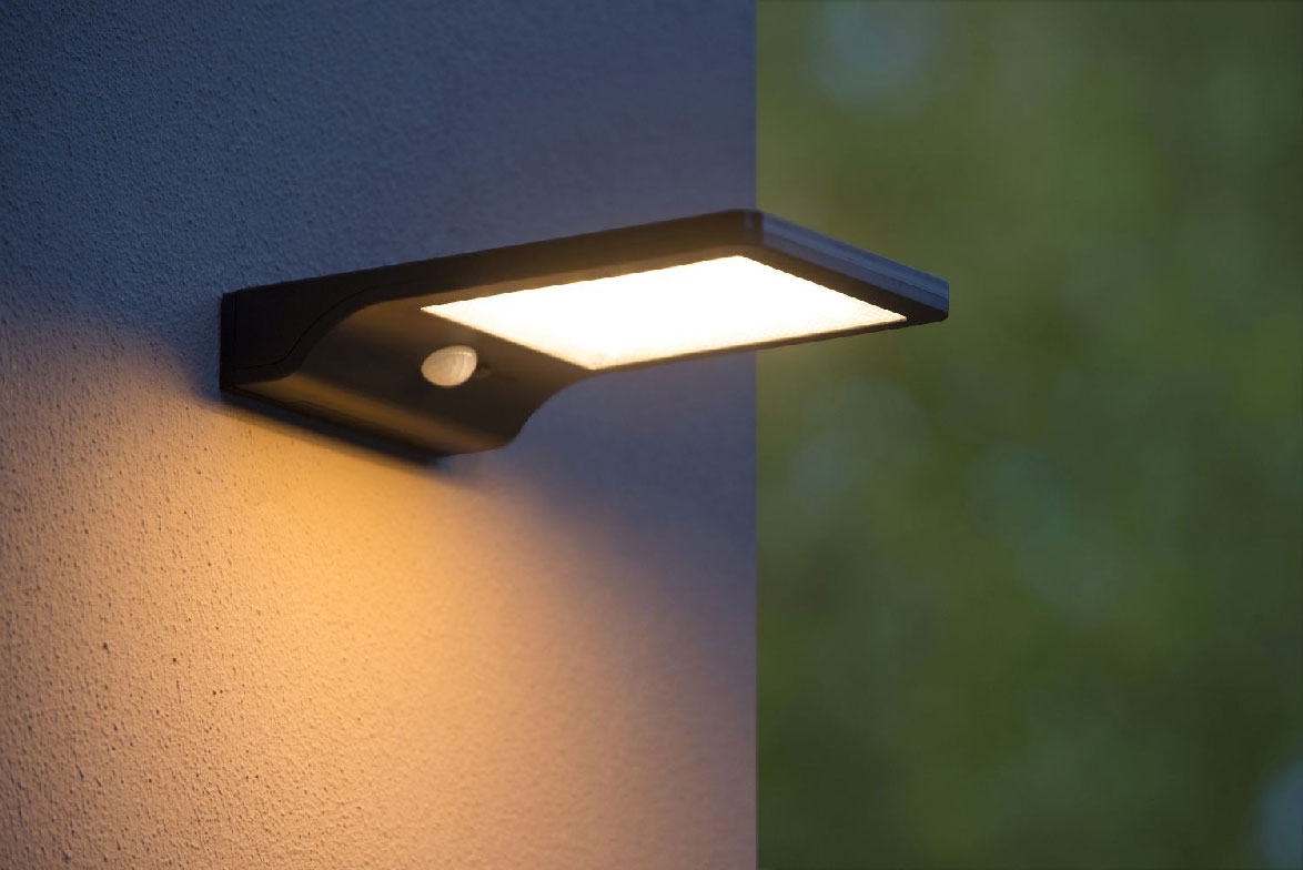 Lucide BASIC - Outdoor Wall lamp - LED - 1x3W 2700K - IP44 - Black